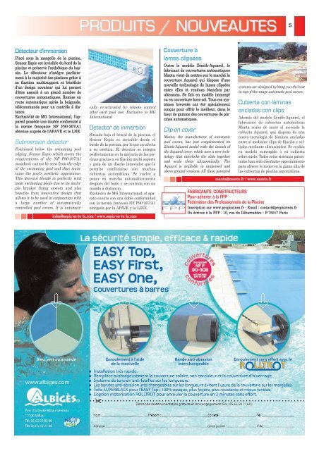 SECURITE-PISCINES.COMN°7 - Eurospapoolnews.com