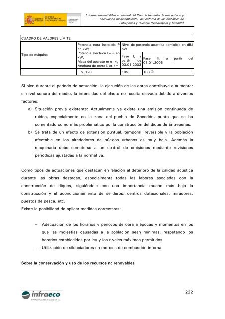 informe sostenibilidad ambiental - ConfederaciÃ³n HidrogrÃ¡fica del ...