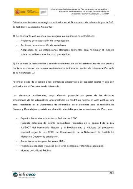 informe sostenibilidad ambiental - ConfederaciÃ³n HidrogrÃ¡fica del ...