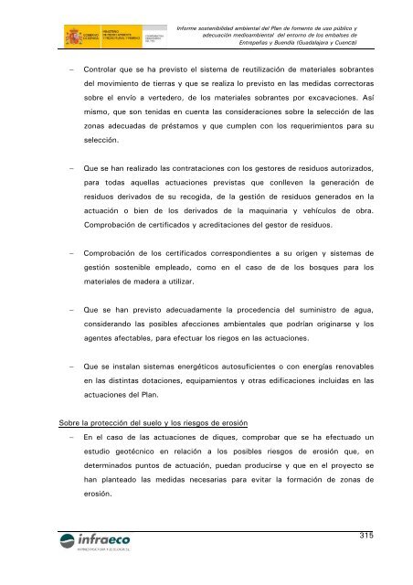 informe sostenibilidad ambiental - ConfederaciÃ³n HidrogrÃ¡fica del ...