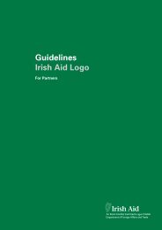 Guidelines Irish Aid Logo