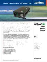 SW 700i 1 400i 2 000i - Xantrex