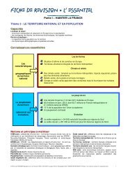 FICHE DE REVISION = L' ESSENTIEL