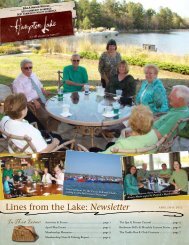 Lines from the Lake: Newsletter - Hampton Lake