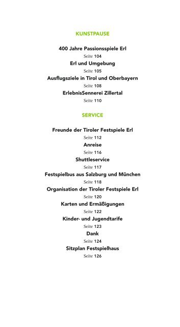 festspiel package - Tiroler Festspiele