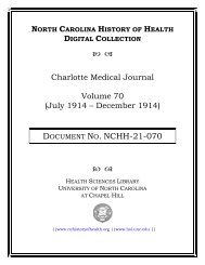 Vol. 70, 1914 - University of North Carolina at Chapel Hill