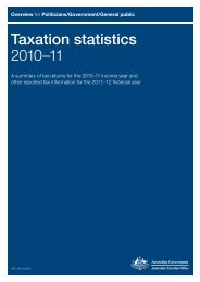 Taxation statistics 2010–11 - Australian Taxation Office