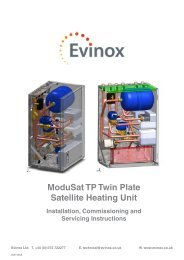 ModuSat TP Twin Plate Satellite Heating Unit Installation ... - Evinox
