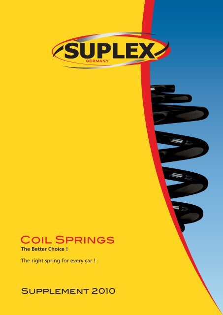 Suplex Coil Spring 19342 Single Suplex Coil Spring 19342 Single