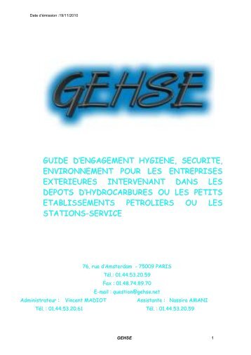 Guide Agrément GEHSE - DEKRA Certification