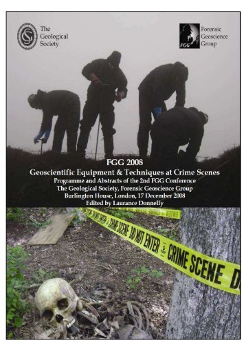 2008 Geoscientific Equipment & Techniques at Crime Scenes