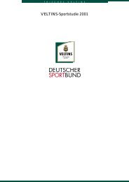 VELTINS-Sportstudie 2001 - Ehrenamt im Sport