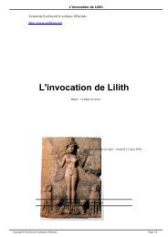 L'invocation de Lilith - EzoOccult