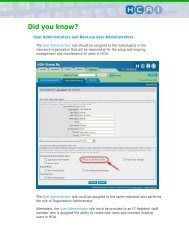 Did You Know - User Administrators and Back-up User ... - HCAI