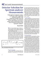 Detector Selection for Spectrum analyzer Measurements