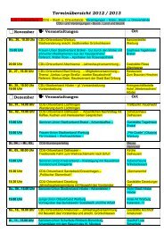 Terminübersicht 2012 / 2013 - CDU-Kreisverband Höxter