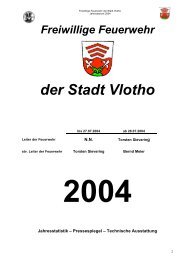 der Stadt Vlotho - Feuerwehr Vlotho