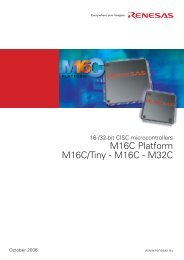 M16C Platform M16C/Tiny - M16C - M32C - Olympus @ Dementix.org