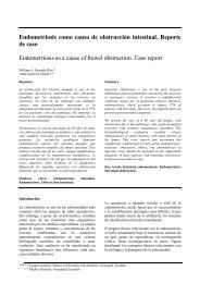 Endometriosis como causa de obstrucciÃ³n ... - Revista Medicina