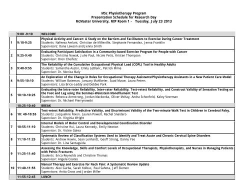 Program Research & Evidence Based Practice Abstracts 2013