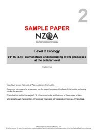 Biology 91156 (2.4) Exam