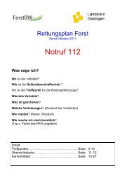 Rettungsplan-Forst - Landkreis Esslingen