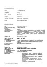 Informazioni personali Nome PAOLUCCI ENRICO ... - ARTA Abruzzo