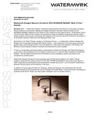 Download Press Release - Watermark Designs