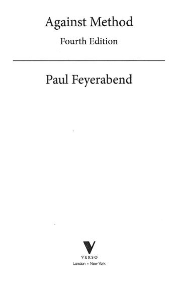 Paul Feyerabend - Matthew J. Brown
