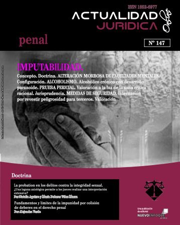 IMPUTABILIDAD. - Actualidad Jurídica