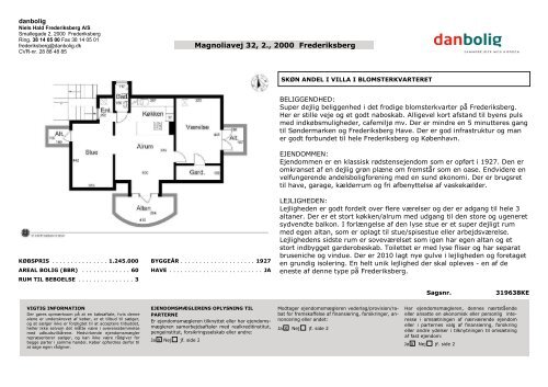 Magnoliavej 32, 2., 2000 Frederiksberg - Danbolig