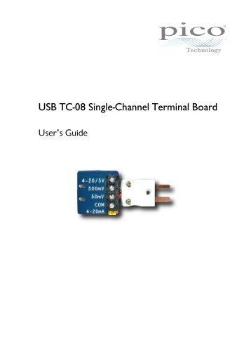 USB TC-08 Single-Channel Terminal Board - Pico Technology