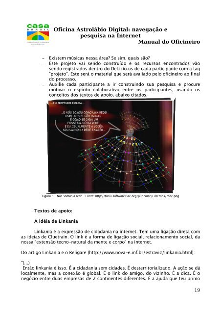 Oficina Astrolábio Digital: navegação e pesquisa na Internet Manual ...