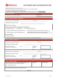 ocbc business credit card maintenance form - OCBC Bank