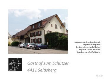 Gasthof zum Schützen 4411 Selfisberg - Mosso-Wein