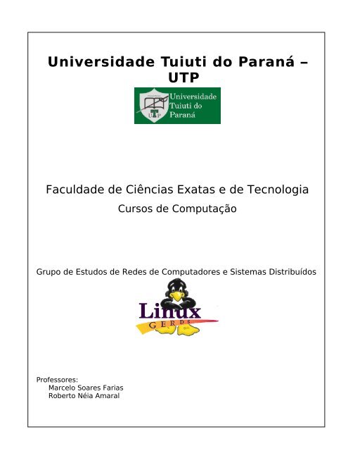 Apostila Servidores - Gerds - Universidade Tuiuti do Paraná