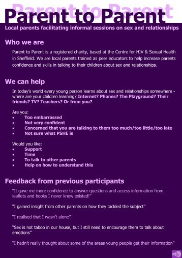 Download the A5 flyer (pdf) - Centre for HIV & Sexual Health
