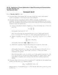 Homework Set #1 - due on April 12 in class