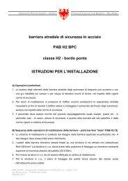 istruzioni montaggio PAB H2 BPC su cordolo - Provincia Autonoma ...