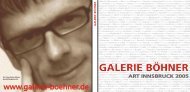 art innsbruck 2005 - Galerie BÃ¶hner