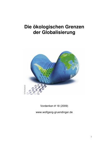 Die Ã¶kologischen Grenzen der Globalisierung - Das System