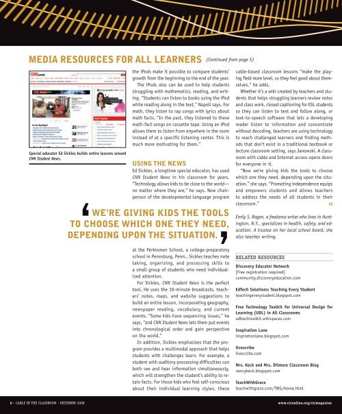 Media Resources for All Learners - Emily Rogan