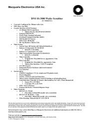 Macquarie Electronics USA Inc. DNS SS-3000 Wafer Scrubber