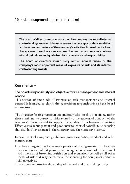 The Norwegian Code of Practice for Corporate Governance - Statoil