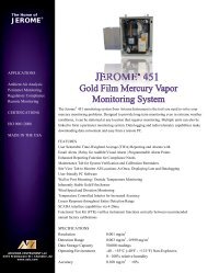 Jerome Â® 451 Brochure - Arizona Instrument