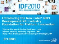 Introducing the New IntelÂ® UEFI Development Kit: Industry ...