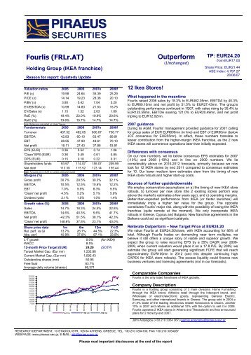 Fourlis (FRLr.AT) Outperform