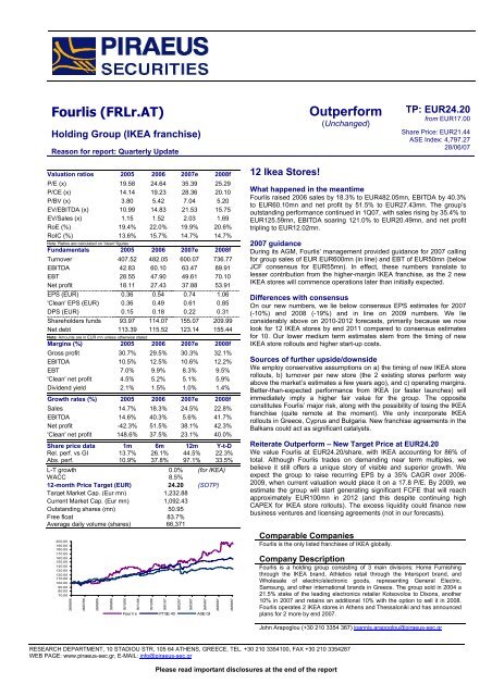 Fourlis (FRLr.AT) Outperform