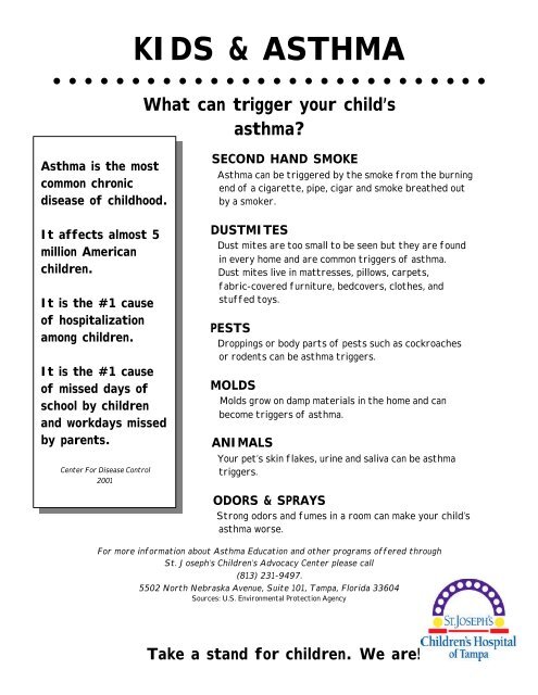 KIDS & ASTHMA - St.Joseph's Hospital