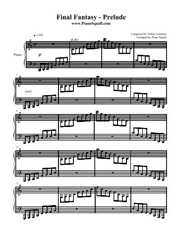 Final Fantasy - Prelude - Piano Squall